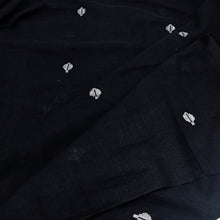 Load image into Gallery viewer, White Leaves Jamdani Motif Fabric
