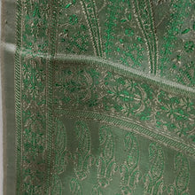 Load image into Gallery viewer, Light Green Handwoven Banarasi Silk Stole