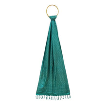 Load image into Gallery viewer, Sea Green Handwoven Banarasi Silk Stole