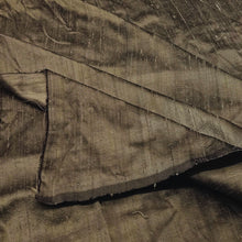 Load image into Gallery viewer, Olive Green Dupion Silk Fabrics