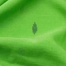 Load image into Gallery viewer, Light Green With Deep Green Jamdani Buti Fabric