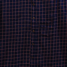 Load image into Gallery viewer, Navy Blue With Rust Checks Shirt