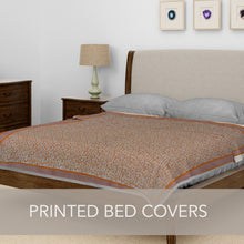Load image into Gallery viewer, Yellow Border Leaves Printed Bedcover