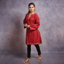 Load image into Gallery viewer, Kantha Embroidered Kurti
