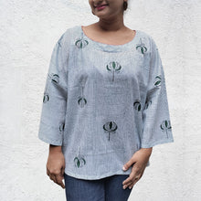 Load image into Gallery viewer, Cotton Kimono Sleeve Top Green