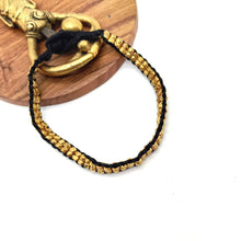 Load image into Gallery viewer, Black Border Dokra Small Beads Anklet