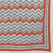 Load image into Gallery viewer, Multicolour Zig Zag Printed Bedcover
