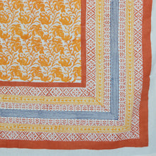 Load image into Gallery viewer, Rust Border Flower Printed Bedcover
