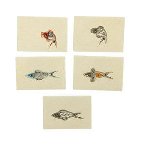Assorted Fish Design Gift Tags-Set Of 5Pcs