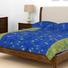 Load image into Gallery viewer, Floral &amp; Leaves Design Kantha Embroidery Bedcover
