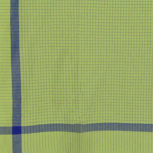 Green With Blue Checks & Border Table Cloth