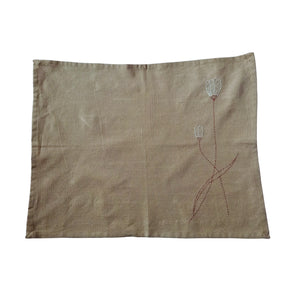 Beige Colour Flower Design Table Mat
