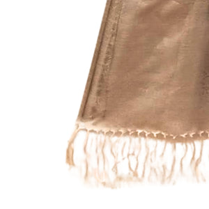 Beige Coloured Benarasi Silk Stole