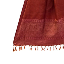 Load image into Gallery viewer, Benarasi Silk Orange Stole
