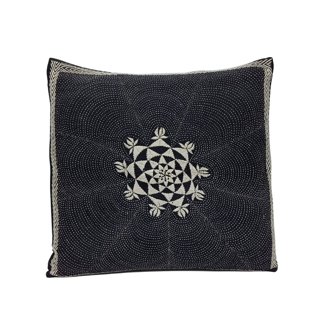 Big Lotus Design Cushion Cover