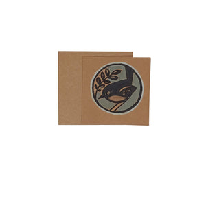 Bird On Tree Design Greeting Card With Envelope