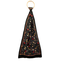 Load image into Gallery viewer, Black Colour Base With Multicolour Kantha Stitched Stole
