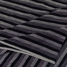 Load image into Gallery viewer, Black &amp; Grey Stripes Fabric
