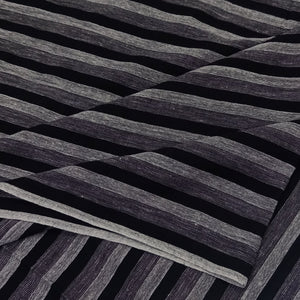 Black & Grey Stripes Fabric