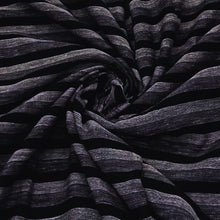 Load image into Gallery viewer, Black &amp; Grey Stripes Fabric
