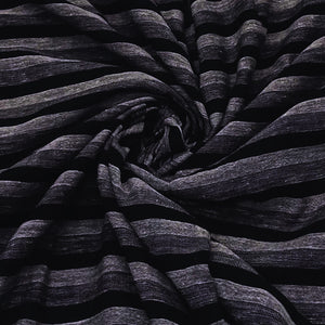 Black & Grey Stripes Fabric
