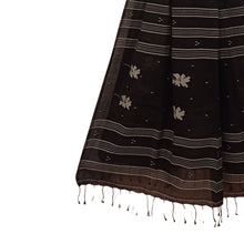 Load image into Gallery viewer, Black Jamdani Motif Dupatta
