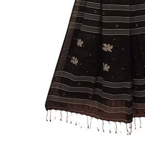 Black Jamdani Motif Dupatta