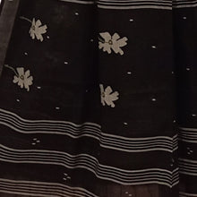 Load image into Gallery viewer, Black Jamdani Motif Dupatta
