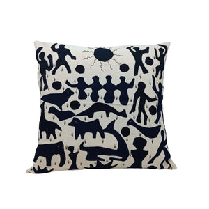 Black & White Applique Cushion Cover