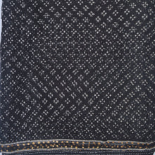 Load image into Gallery viewer, Black With White Printed Kota Saree

