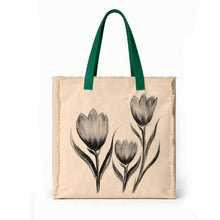 Load image into Gallery viewer, Bloomed Lotus Design Tote Bag

