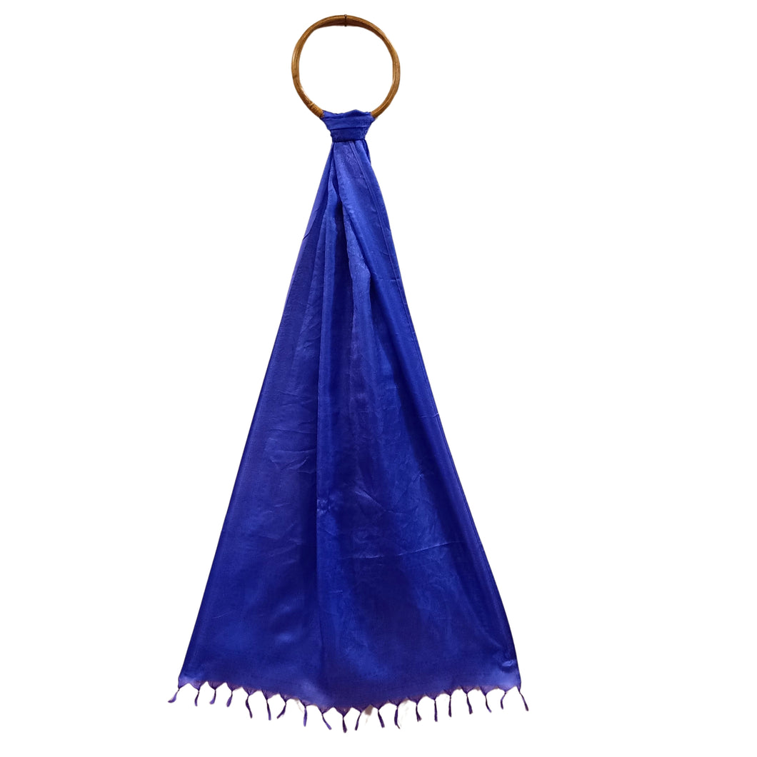 Blue Coloured Benarasi Silk Stole