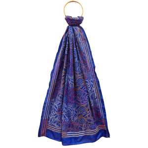 Blue Kantha Stitched Dupatta