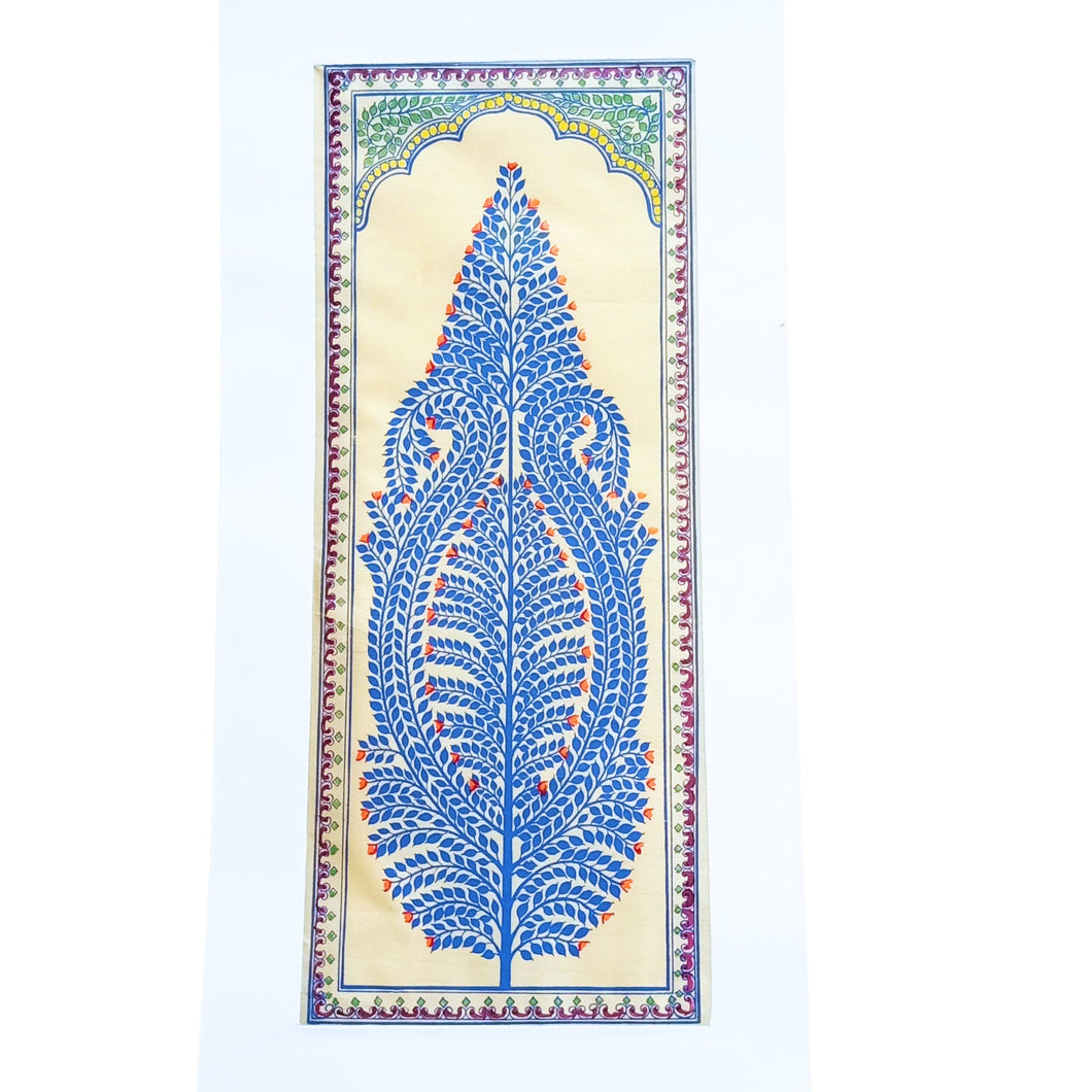 Blue Tree Warli Design Wall Hanging