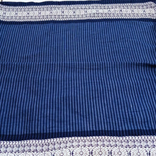 Load image into Gallery viewer, Blue With Stripes Woven Border Fabric
