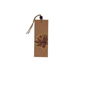 Brown Lotus Design Book Mark