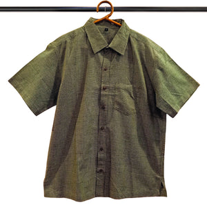 Cotton Pista Green With White Checks Shirt