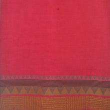Load image into Gallery viewer, Cotton Red With Woven &amp; Kantha Border Saree
