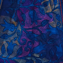 Load image into Gallery viewer, Dark Blue Colour Base Kantha Stitched Stole
