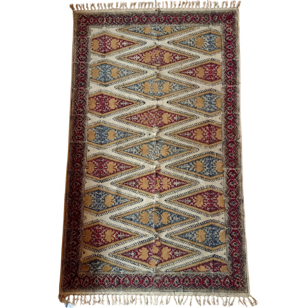 Diamond Design Kalamkari Durrie
