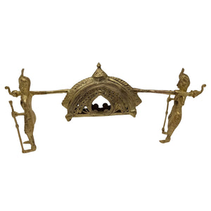 Dokra Man Pulled Palanquin-Small