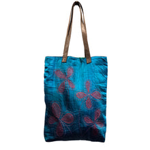 Load image into Gallery viewer, Flower Garden Kantha Stitched Shoulder Bag
