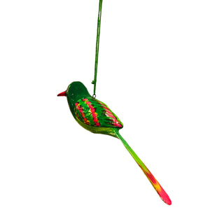Green & Orange Bird Hanging-Big