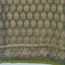 Load image into Gallery viewer, Green With White Printed Kota Saree
