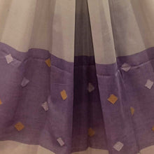 Load image into Gallery viewer, Grey &amp; Purple Jamdani Motif Dupatta
