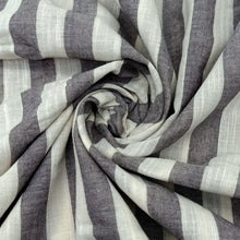 Load image into Gallery viewer, Grey &amp; White Stripes Fabric
