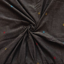 Load image into Gallery viewer, Grey With Multicolour Jamdani Motif Fabric
