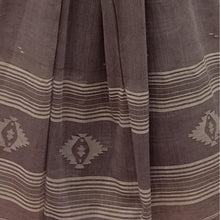 Load image into Gallery viewer, Grey With White Jamdani Motif Dupatta
