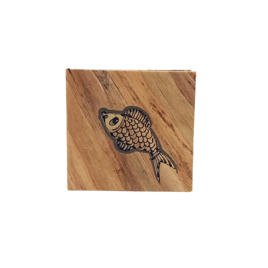 Hand Painted Fish Design Note Book