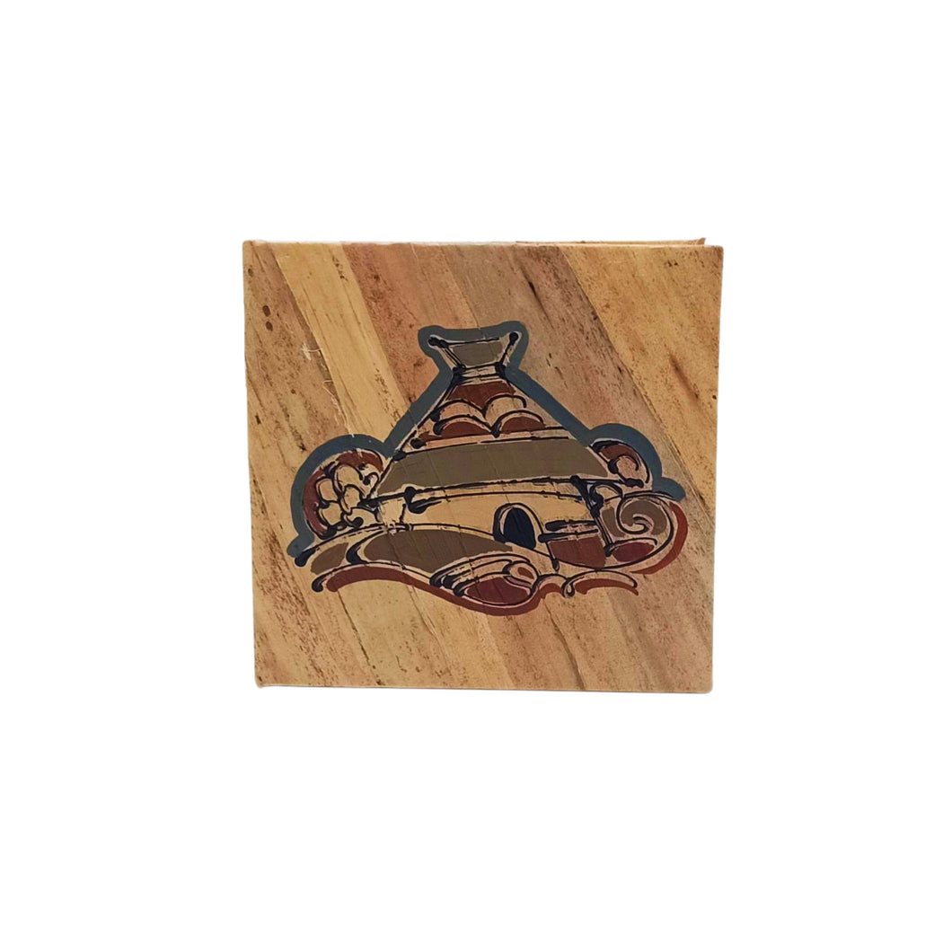 Hand Painted Hut Design Note Book